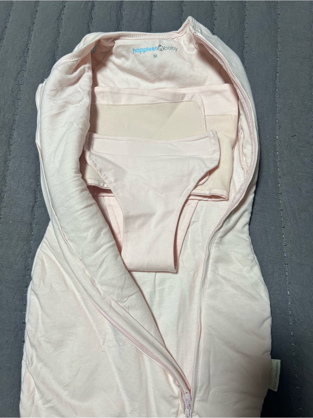 Happiest Baby - Pink Baby Swaddle Sleep Sack - Soft 2.0 tog (12-18lb) - Picture 2 of 4